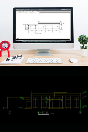 某职工餐厅建筑施工图CAD图