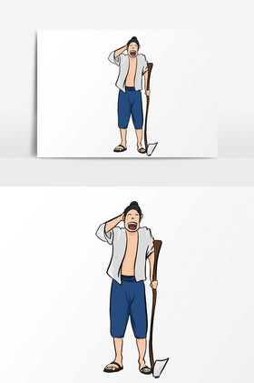 古代人物古人农夫