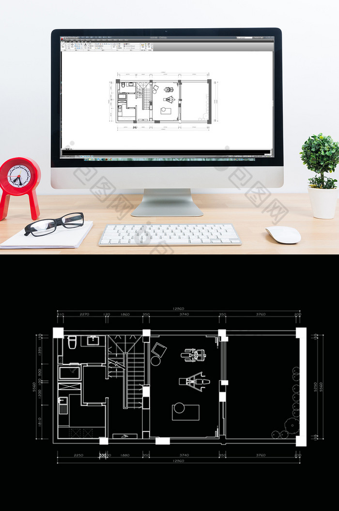 别墅地下室CAD平面方案图片图片