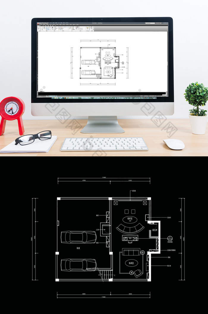 地下室CAD平面定制方案设计