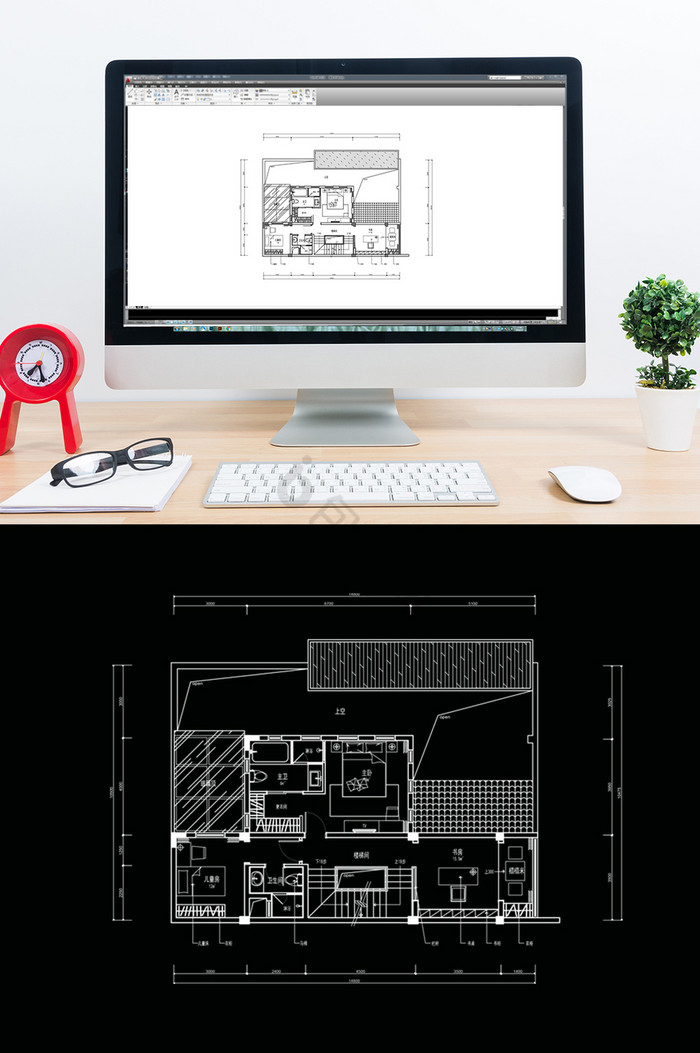 地下室CAD别墅设计方案图片