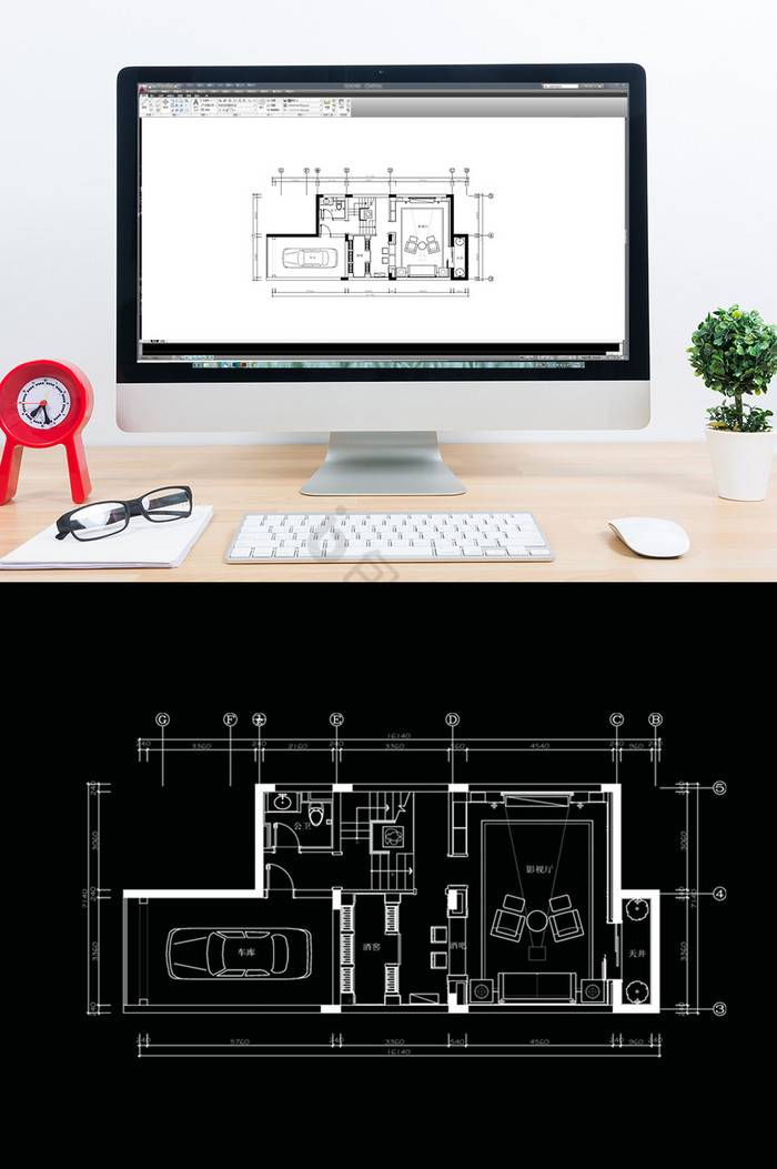 CAD别墅平面定制设计图片