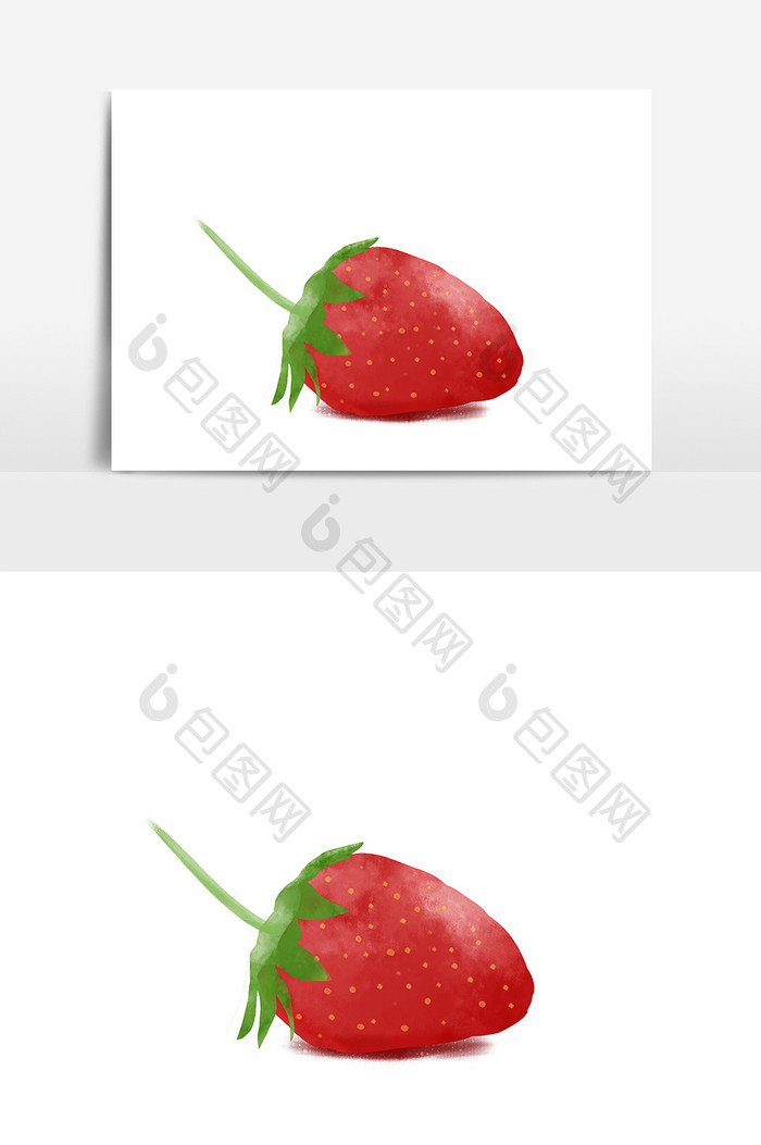 手绘草莓设计元素