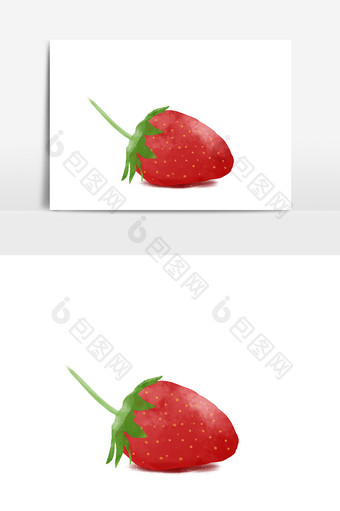 手绘草莓设计元素图片