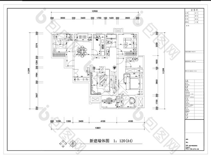 现代主义风格cad