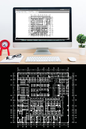 餐饮空间CAD平面设计