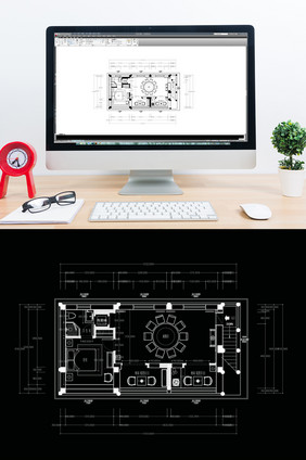 会所包厢设计平面方案CAD