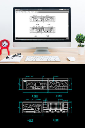 KTV包间立面布置图纸CAD图