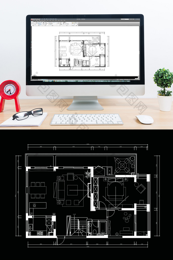 别墅平面方案CAD户型设计图片图片