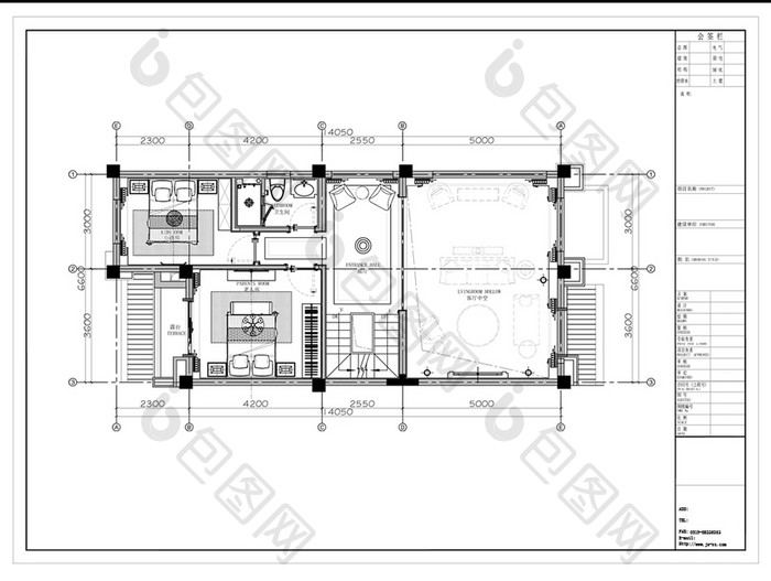 联排别墅CAD平面规划