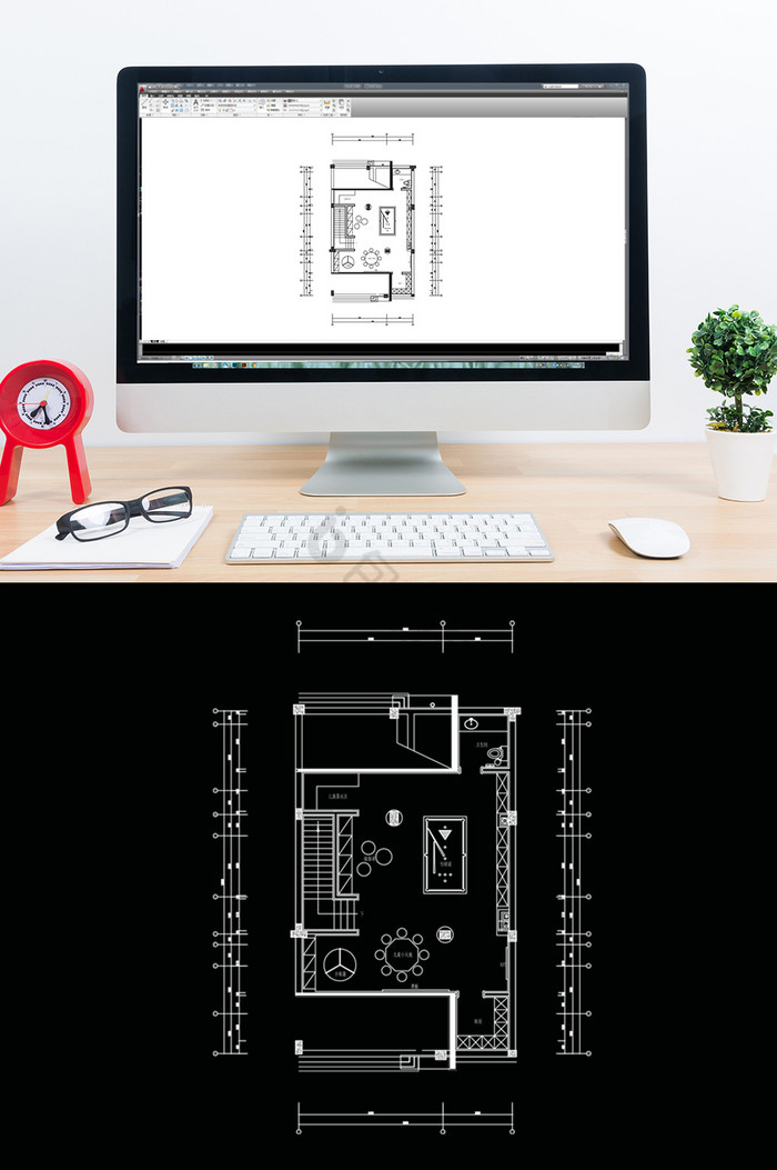 CAD地下室休闲区设计方案图片