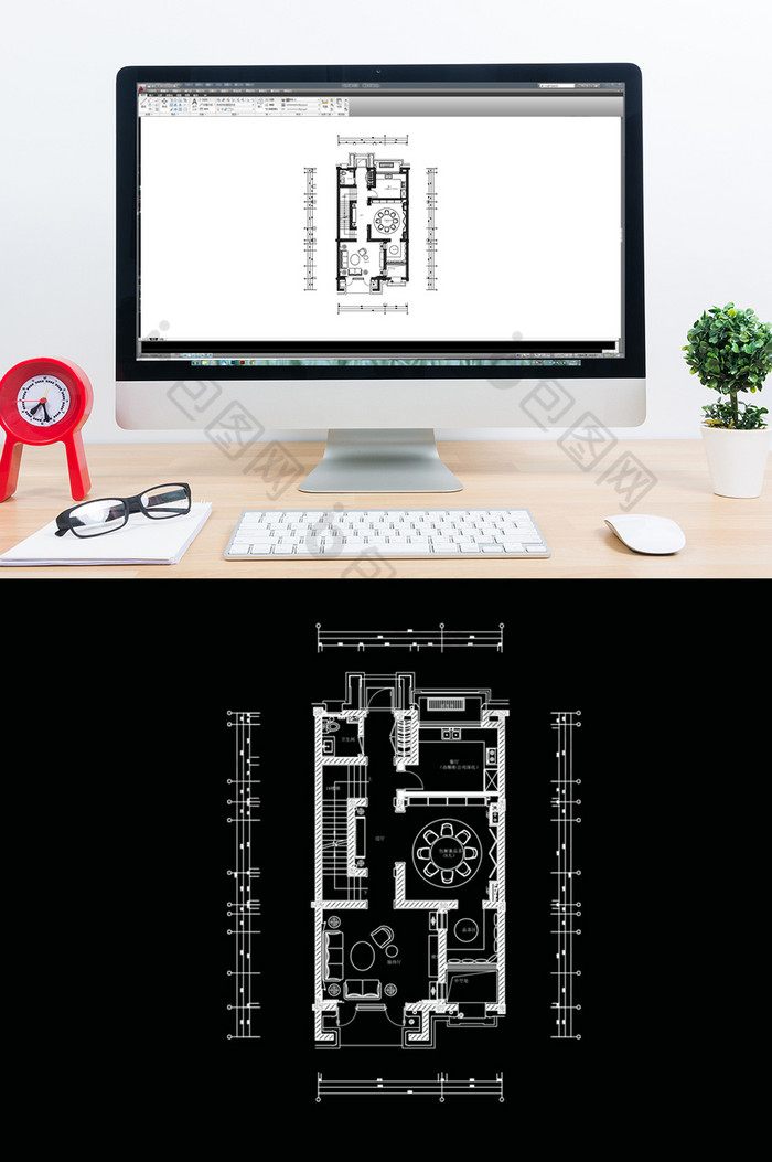 CAD别墅平面方案规划设计图片图片