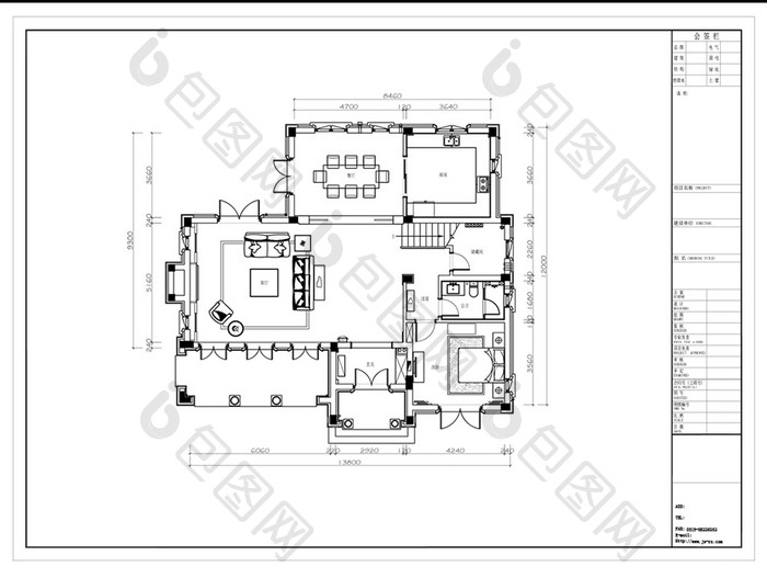 联排别墅户型设计方案CAD