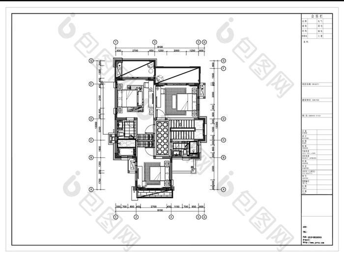别墅方案CAD设计设计规划