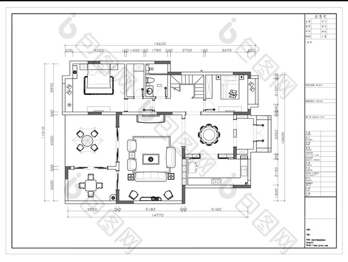 独栋别墅设计CAD平面设计规划