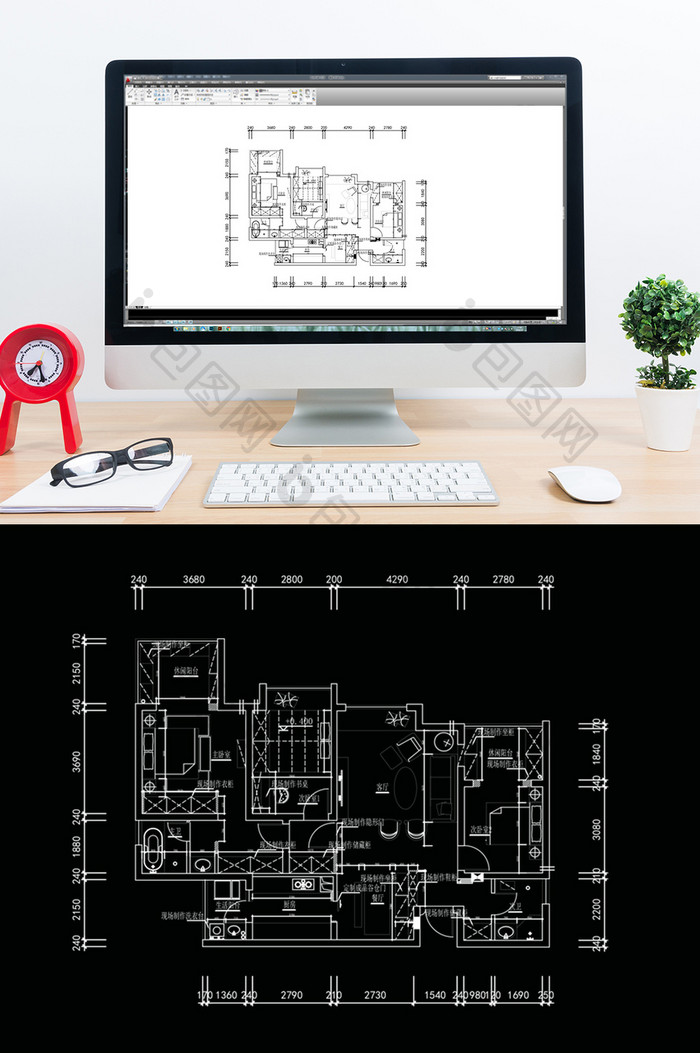 独栋别墅平面规划设计CAD