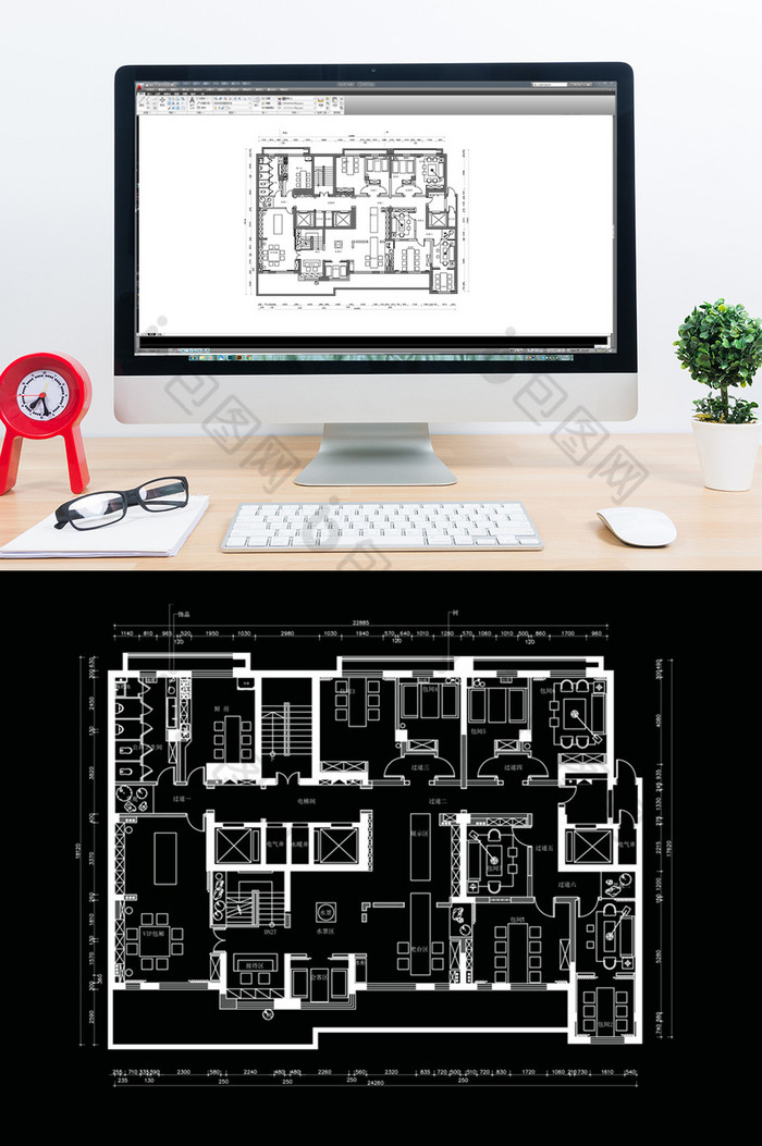 办公空间设计CAD规划图片图片