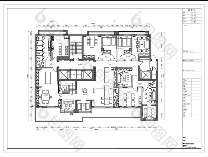 办公空间设计CAD规划