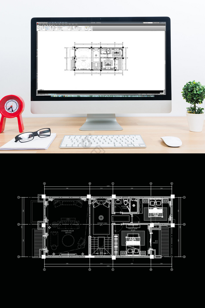 CAD别墅设计规划图片