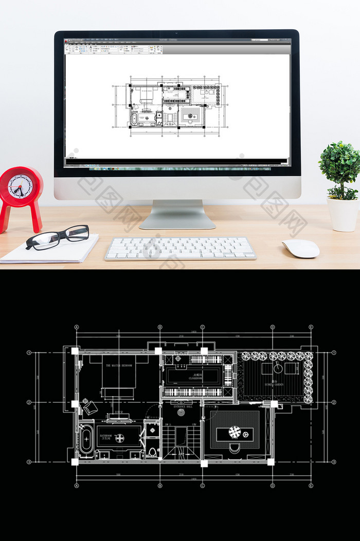 CAD联排别墅设计规划
