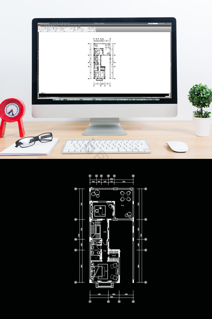CAD联排别墅设计规划图片