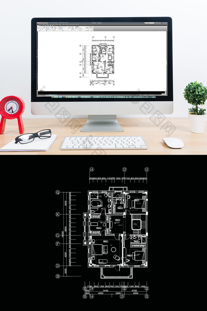 CAD独栋别墅规划设计图片图片