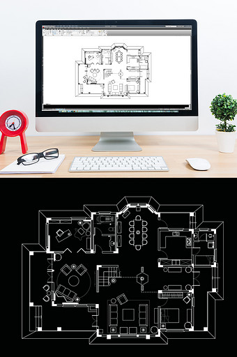 独栋别墅方案设计CAD规划图片