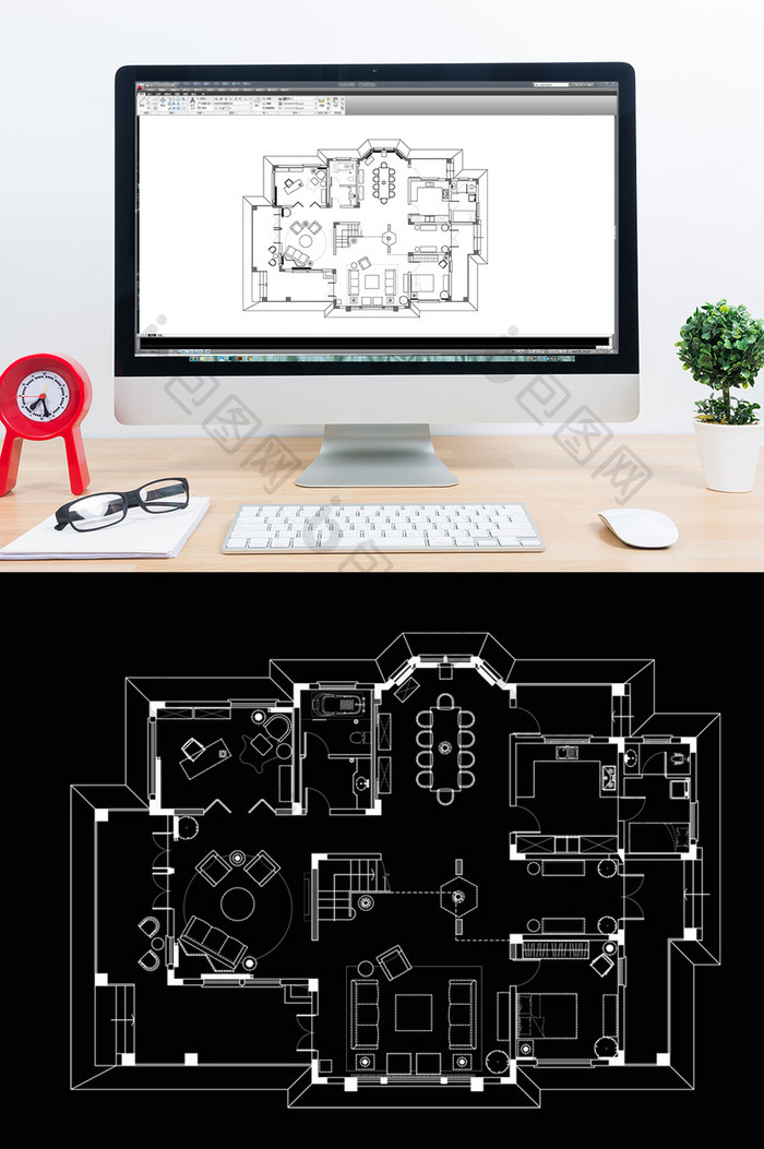 独栋别墅方案设计CAD规划