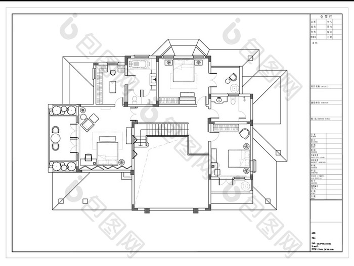 独栋别墅CAD规划设计方案