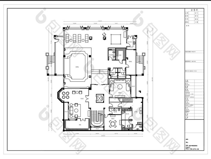 CAD独栋别墅方案规划设计