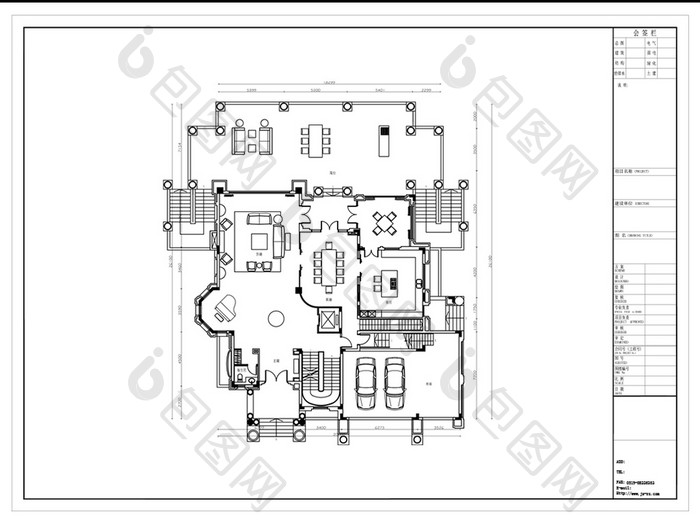 独栋别墅规划设计CAD