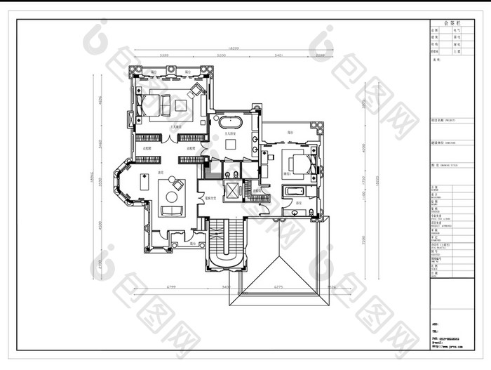 独栋别墅CAD平面设计规划