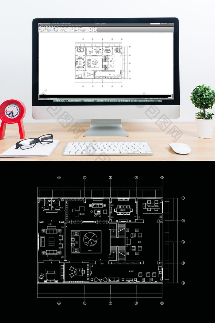 家具展厅设计规划CAD图片图片