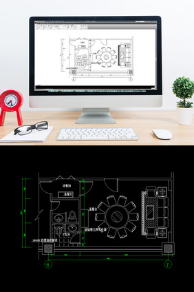 酒店包间平面图CAD图纸