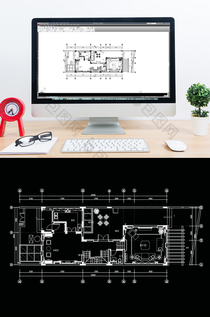 联排别墅设计规划设计CAD平面图片图片