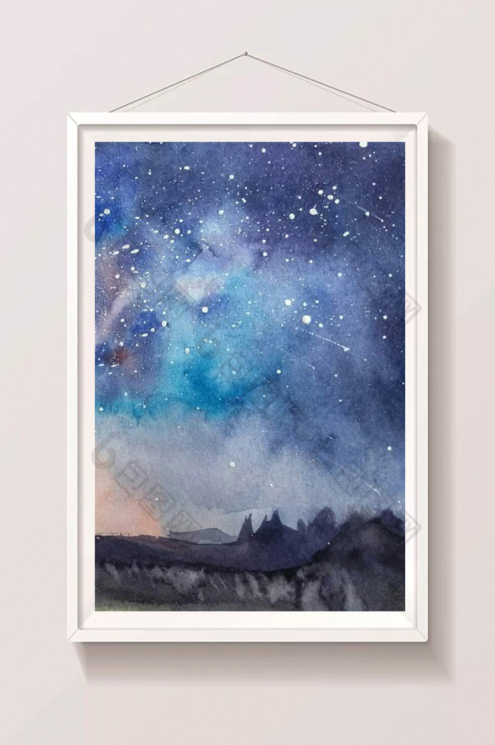 唯美水彩星空 图片下载 包图网 唯美水彩星空 图片下载 包图网