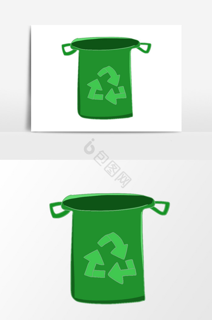 循环利用垃圾桶图片