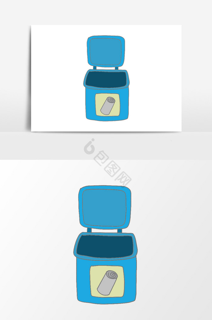 方垃圾桶图片