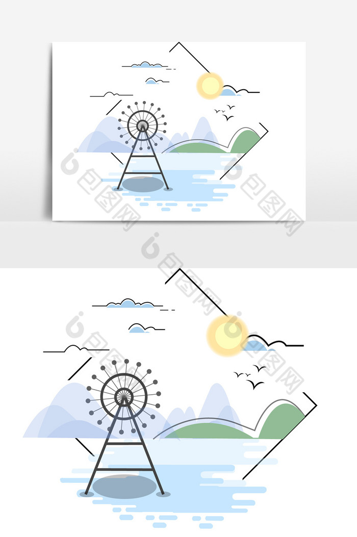 太阳楼房图片图片