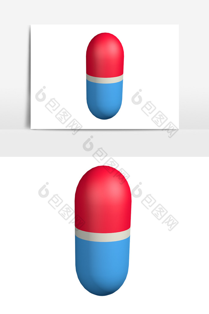 立体药丸设计元素