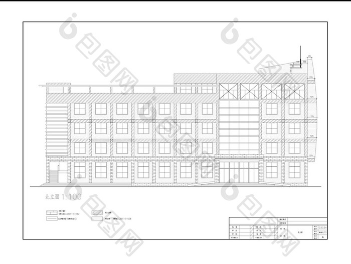 办公楼建筑施工图CAD