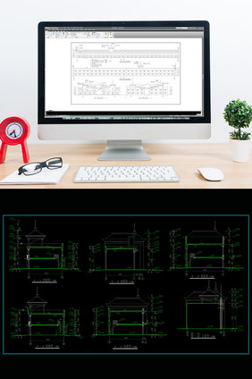 二层商业楼门面房建施CAD