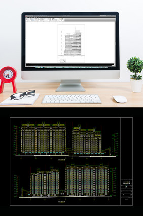 高层商住楼的建筑图CAD