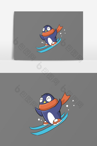 企鹅动物设计元素图片