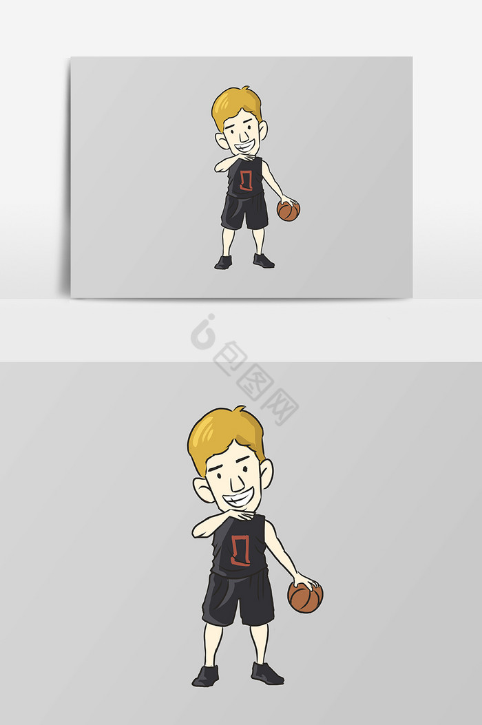 男孩打篮球图片