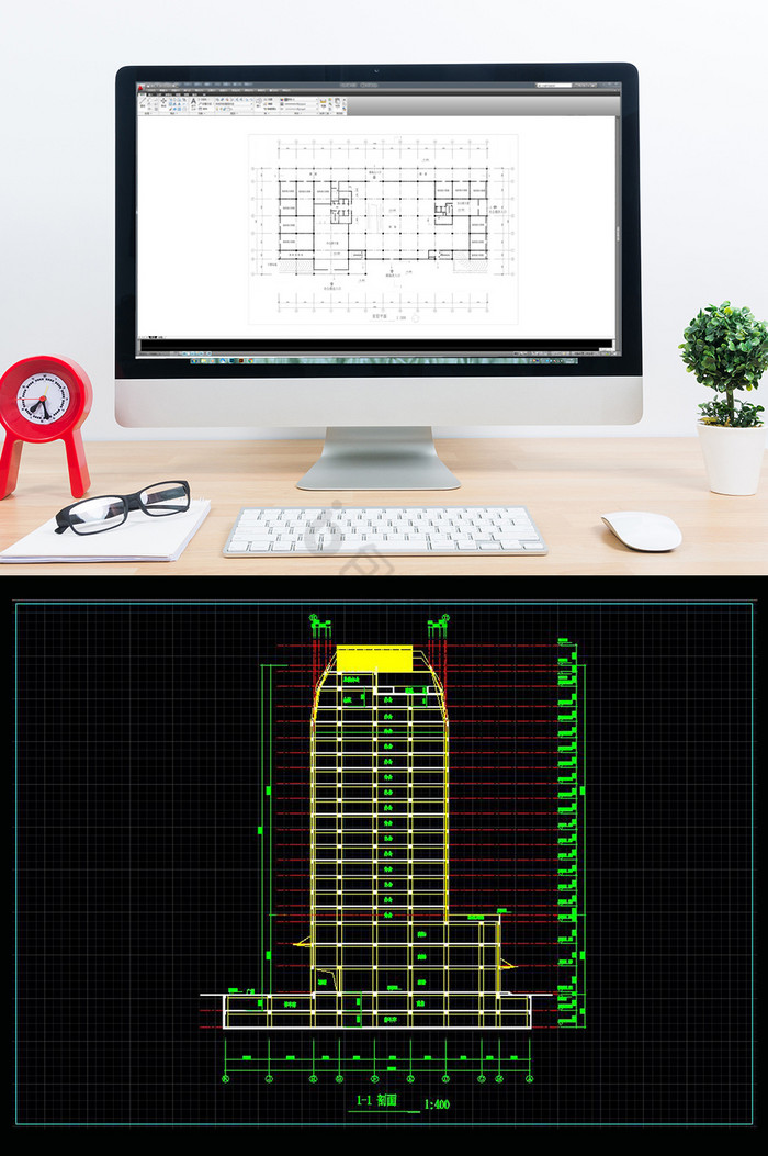 高级写字楼CAD建筑设计图片