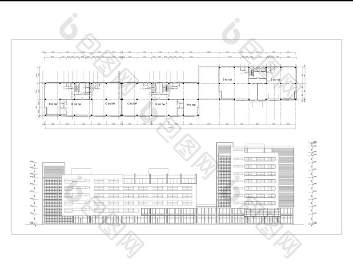 CAD某商住楼的建筑施工图