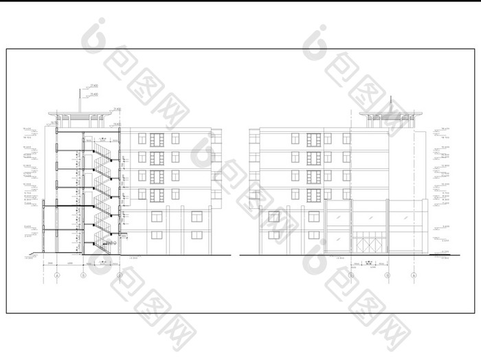 某商住楼CAD全套的施工图