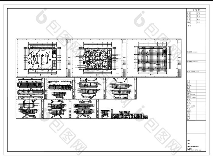 展厅设计CAD施工图纸