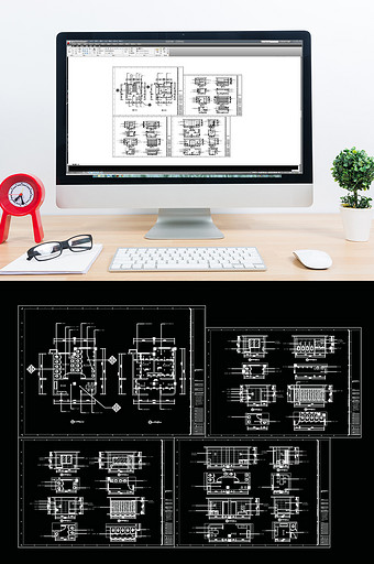 卫生间设计CAD施工图纸图片
